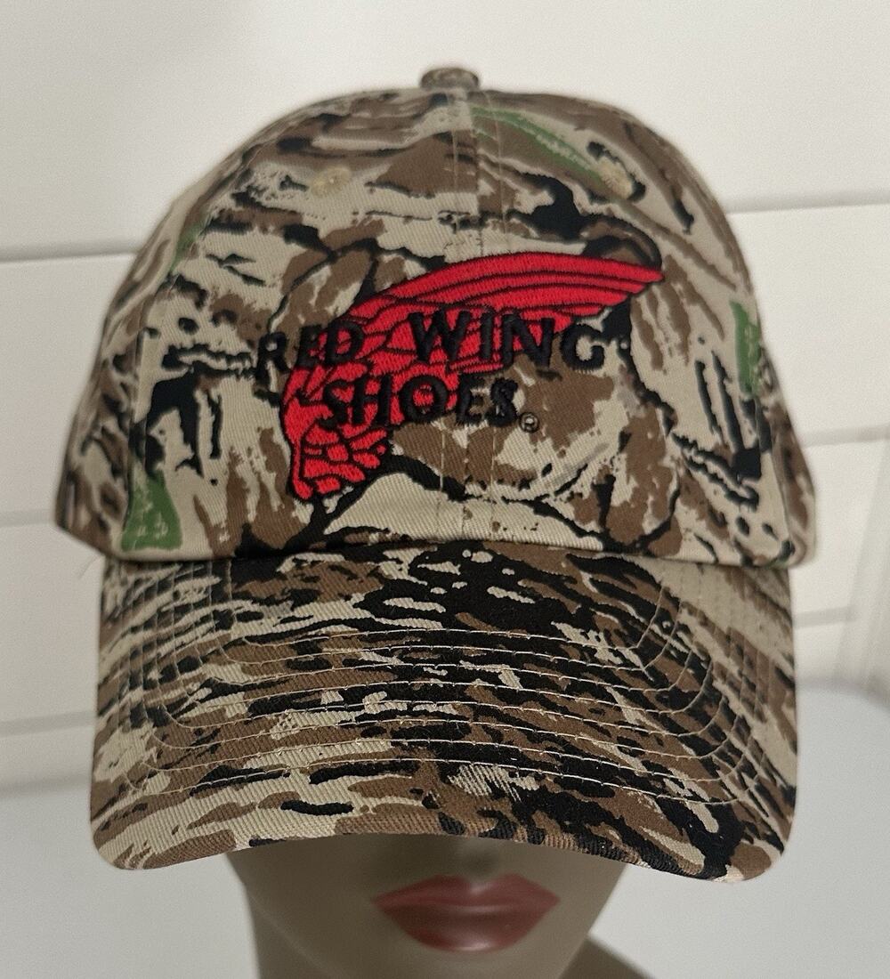 Red Wing Shoes Camouflage Hat Cap Adjustable Strapback Mohr's